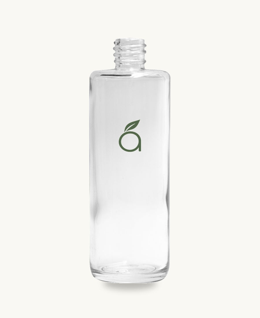 Frasco  redondeado de lujo, cristal importado