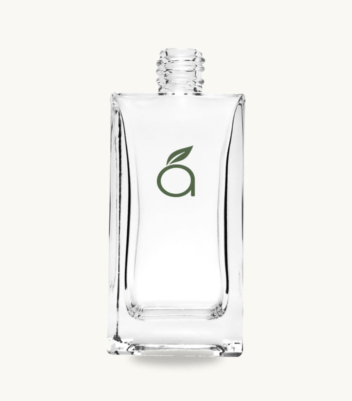 Frasco rectangular Aromita, base gruesa